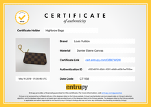 Load image into Gallery viewer, Louis Vuitton Pochette Cles Key Pouch in Damier Ebene