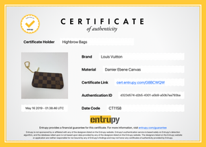 Louis Vuitton Pochette Cles Key Pouch in Damier Ebene