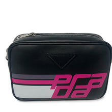 Load image into Gallery viewer, Prada Black City Calf Leather Logo Print  Bag 1BH093