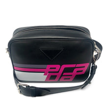 Load image into Gallery viewer, Prada Black City Calf Leather Logo Print  Bag 1BH093