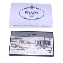 Load image into Gallery viewer, Prada Black City Calf Leather Logo Print  Bag 1BH093