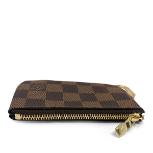 Louis Vuitton Pochette Cles Key Pouch in Damier Ebene