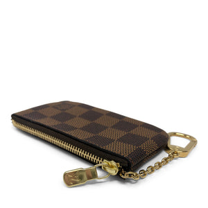 Louis Vuitton Pochette Cles Key Pouch in Damier Ebene